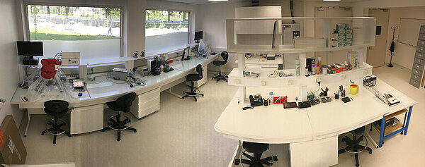 Preparation room for diamond anvil cell experiments
